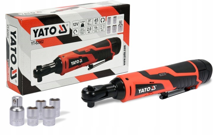 YATO YT-82902 12V akumulátorová rázová račňa 45 Nm 3/8" + 1/2" s batériou 2 Ah