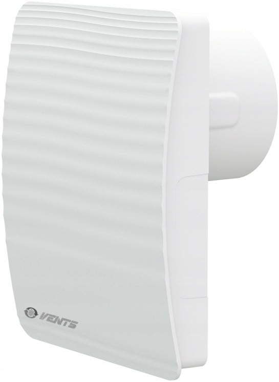 Kúpeľňový ventilátor VENTS STYLE 100 s automatickou klapkou – tichý axiálny ventilátor 100 mm