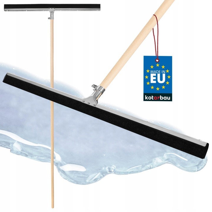 Penová podlahová stierka na vodu 75 cm s teleskopickou rukoväťou, nerezový sťahovák