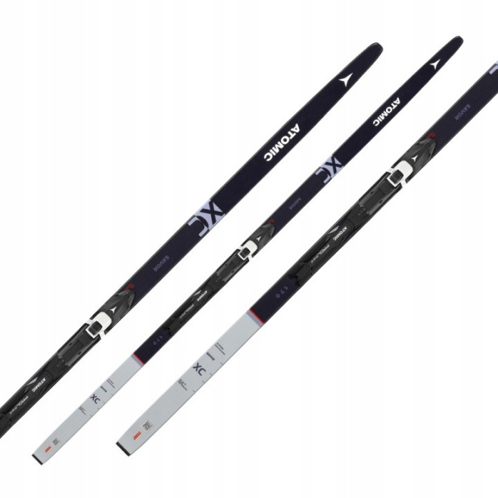 Bežecké lyže Atomic Savor XC Skin 165 cm + viazanie Prolink – klasické bežky so Skintec pásom