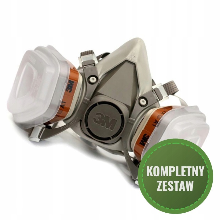 3M 6200 / 6300 polomaska proti plynom, prachu a farbám + filtre A1 P1 kompletná sada
