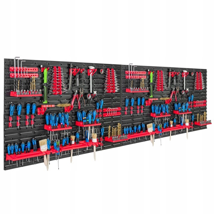 Stena na náradie SimpleThing KBB6040x8-U4440 230 × 78 cm modulárny dielenský organizér s držiakmi