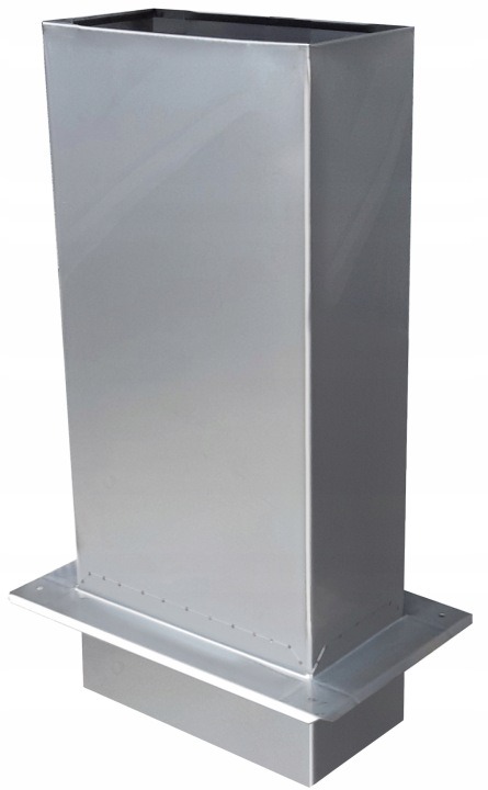 Andrex kyselinovzdorné predĺženie komína 140 × 270 mm, výška 600 mm, základňa 240 × 370 mm