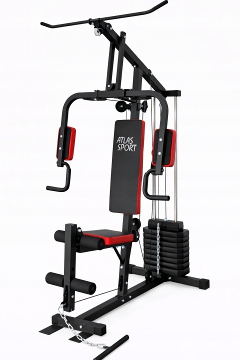 Jednostanicový posilňovací atlas Atlas Sport, záťaž 45 kg, horná a spodná kladka