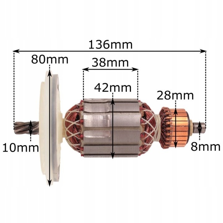 Rotor LSP 27-012 pre Hilti TE 24 / TE 25, 6 zubov, náhrada 301144 / 277155