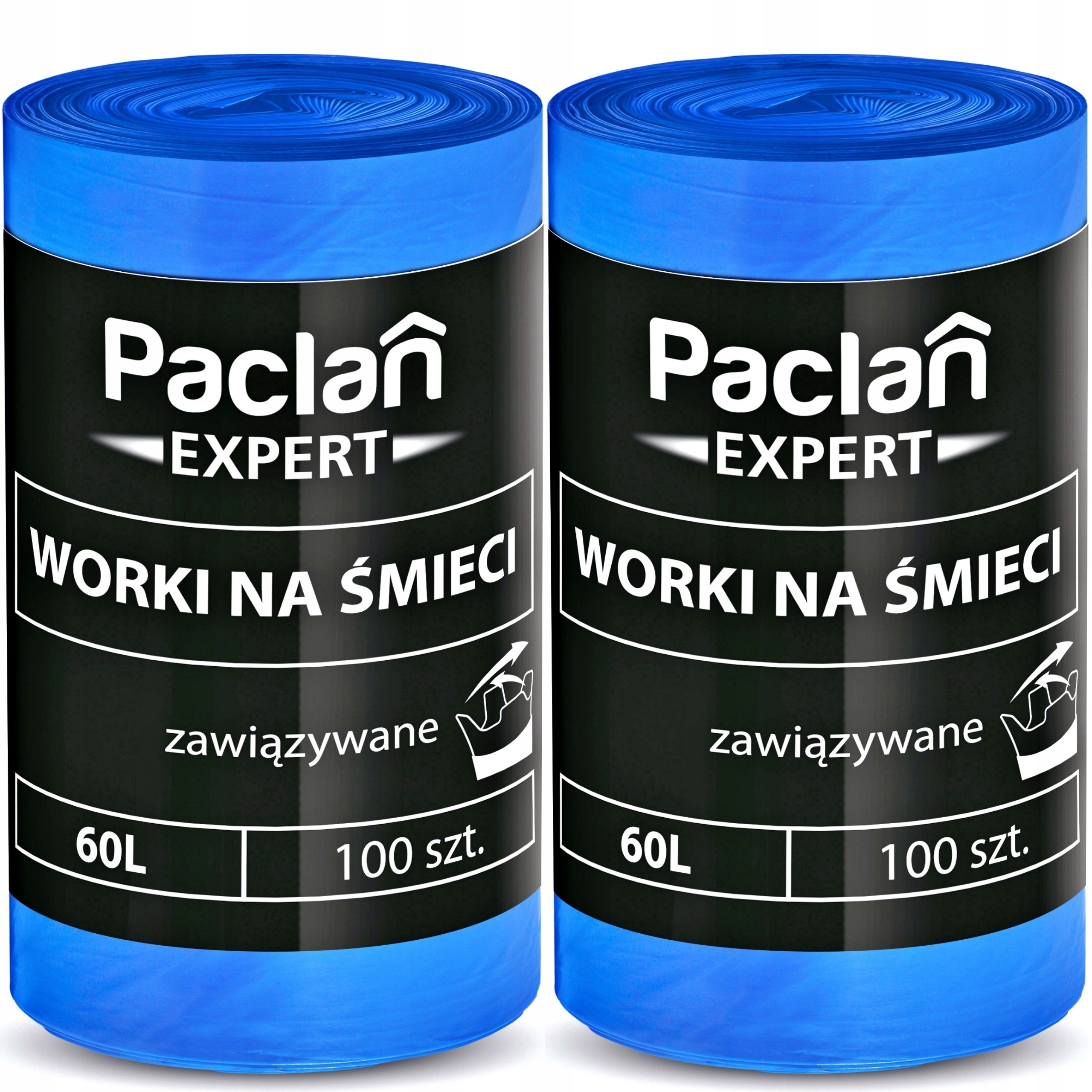 PACLAN EXPERT Zviazané vrecia na odpadky 60L 200 ks