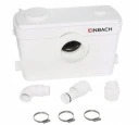 WC čerpadlo s drvičom 600 W – prečerpávacia stanica pre WC, umývadlo a sprchu, 150 l/min