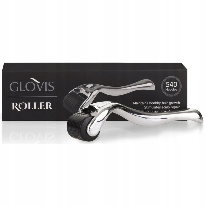 GLOVIS Roller Massager 0,5 derma Roller na zahustenie vlasov a brady