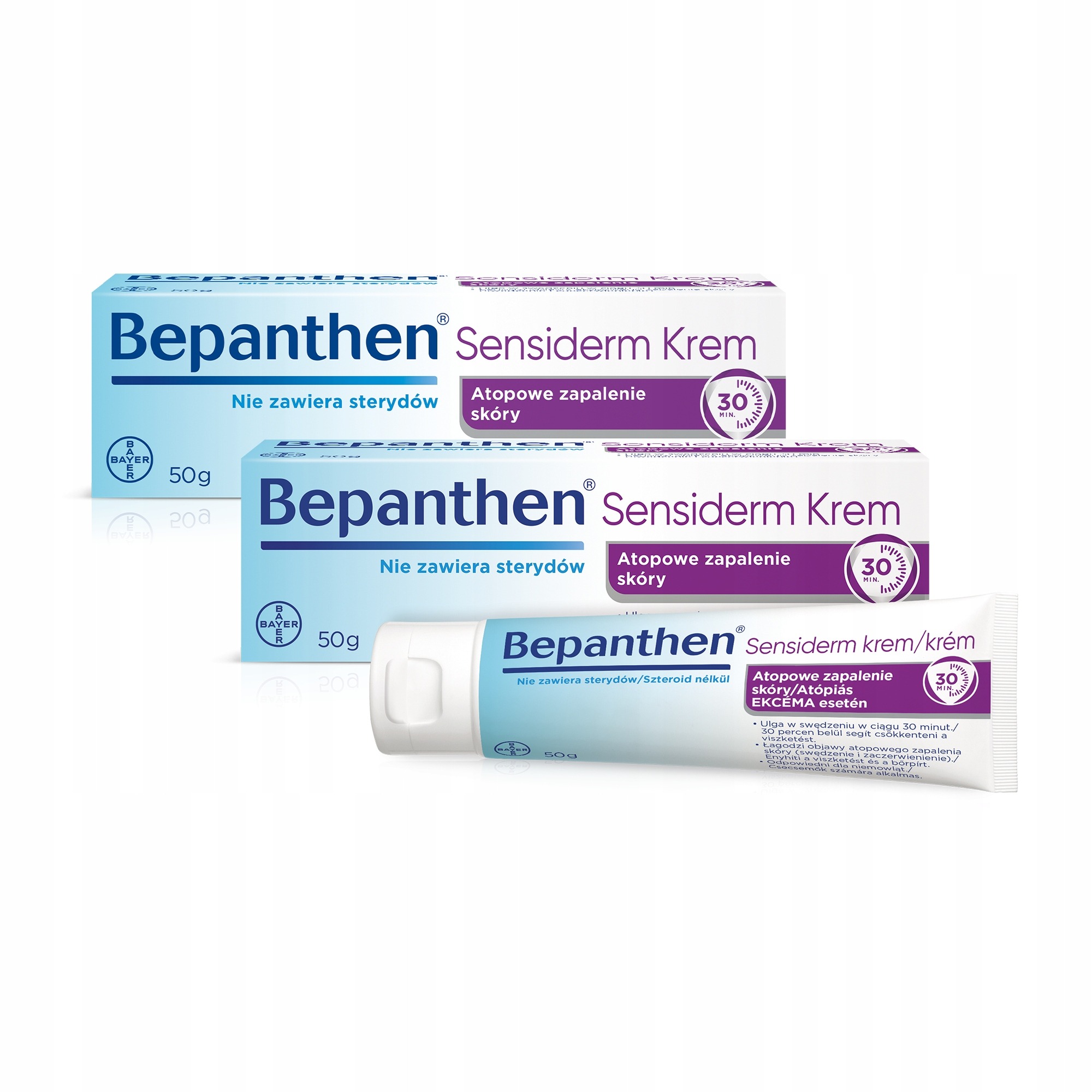Bepanthen Sensiderm krém 2×50 g – úľava od svrbenia a starostlivosť o citlivú a atopickú pokožku