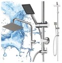 TOBA RAIN SHOWER sprchová súprava s dažďovou sprchou, chrómová, nastaviteľná výška 950 mm