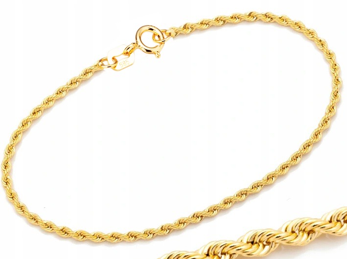 Dámsky točený náramok 585 Corda Gold. Vianočný darček pre ženu