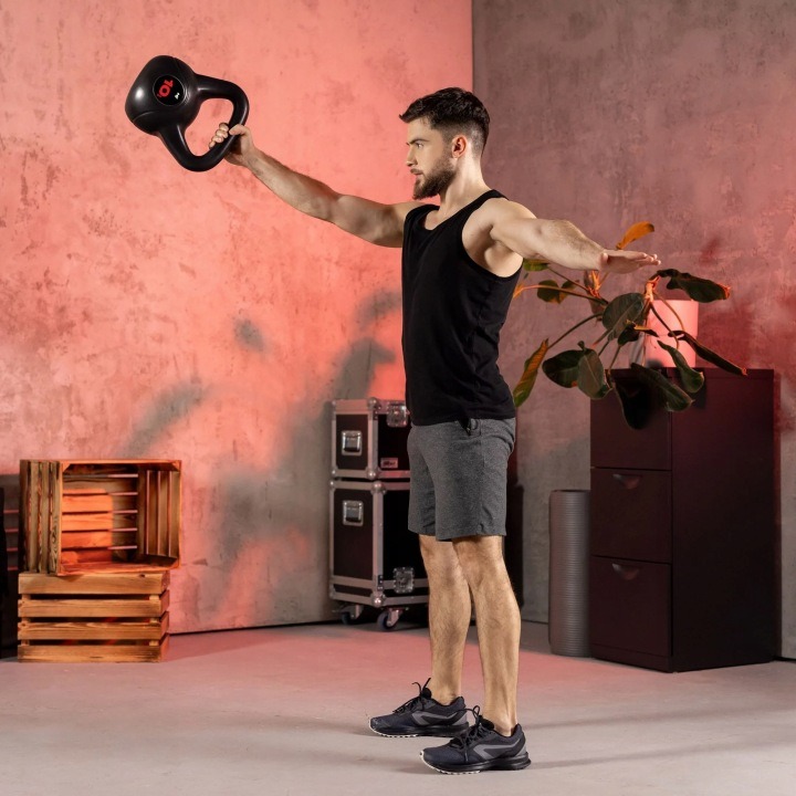 Vinylový kettlebell 10 kg na silový a funkčný tréning