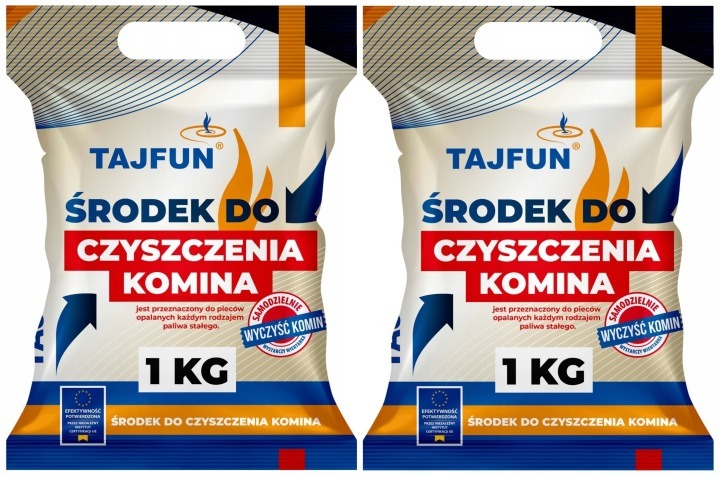 TAJFUN čistič komínov 2 kg – prášok na sadze a decht do pecí, kotlov a krbov