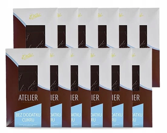 E.Wedel Atelier jemne horká čokoláda bez pridaného cukru 54 % kakaa 12 × 85 g