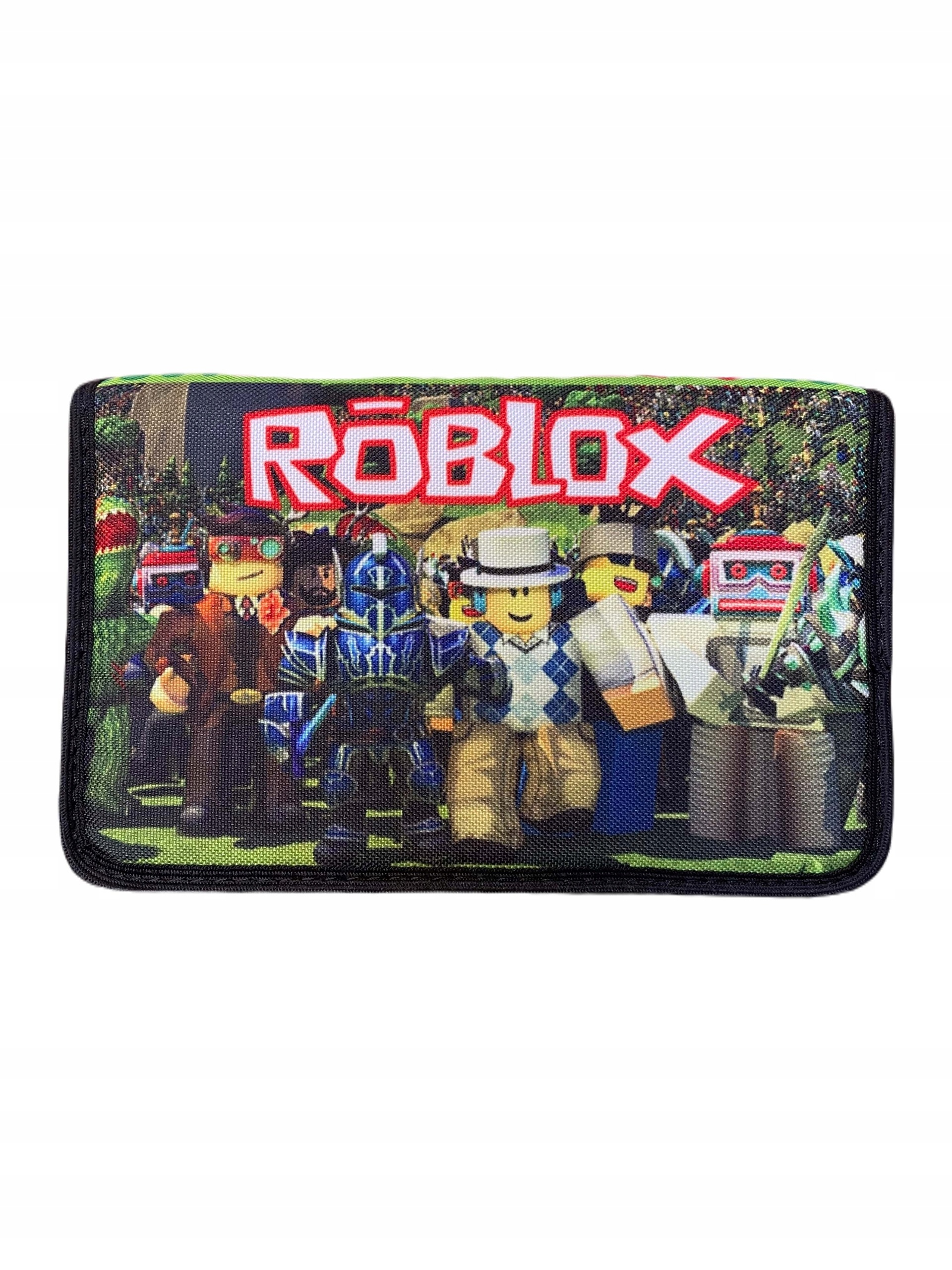 Roblox zelený skladací školský peračník s dvojitou chlopňou – peračník na školské potreby