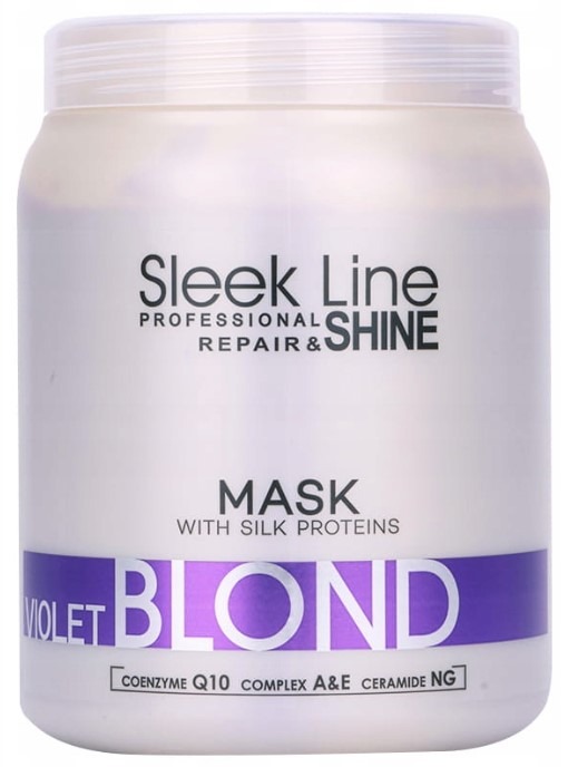 Stapiz Sleek Line Blond fialová neutralizačná maska na blond vlasy 1000 ml – proti žltým tónom