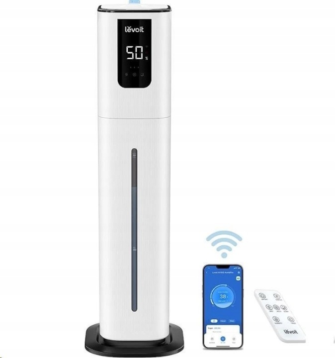 Levoit OasisMist 1000S – ultrazvukový zvlhčovač vzduchu s Wi-Fi, 10 l, 350 ml/h, do 55 m²