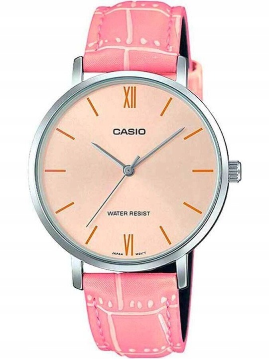 DÁMSKE HODINKY CASIO LIVIA + KRABIČKA + GRAVÍRKA klasika na koženom remienku