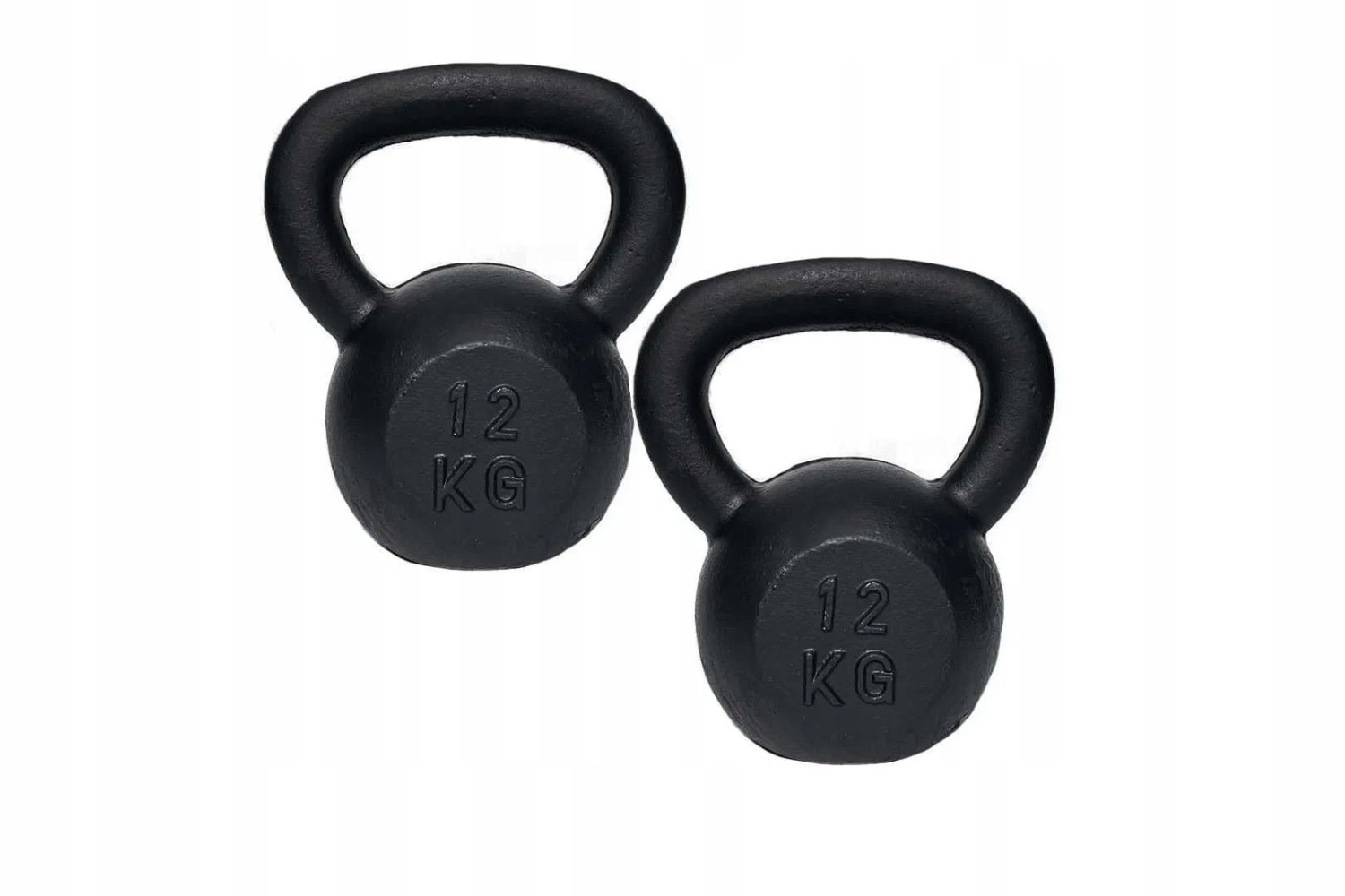 Sada 2× liatinový kettlebell 12 kg na CrossFit a silový tréning