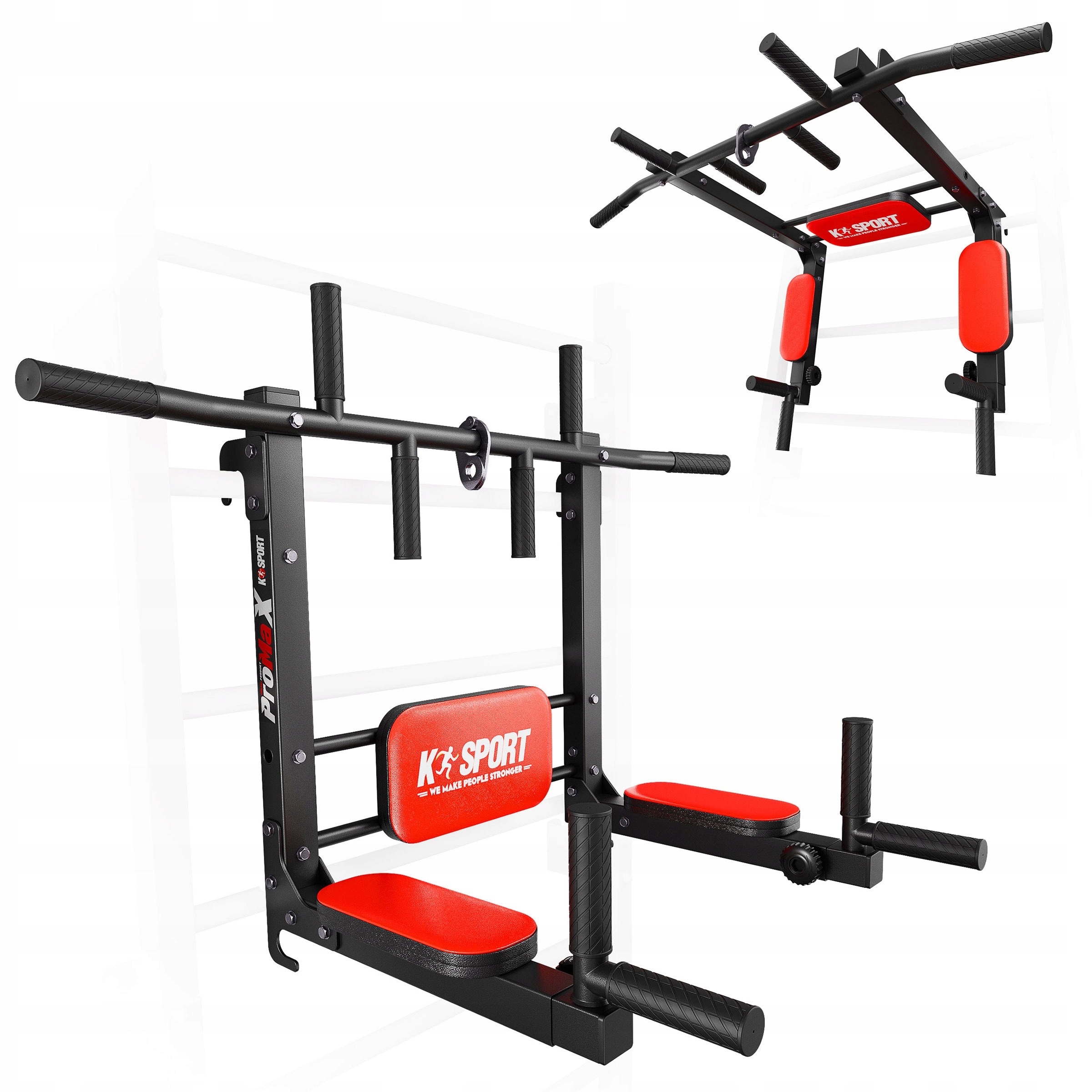 Hrazda a bradlá K-SPORT KSSL080/3 2 v 1 na gymnastické rebriny, 150 kg