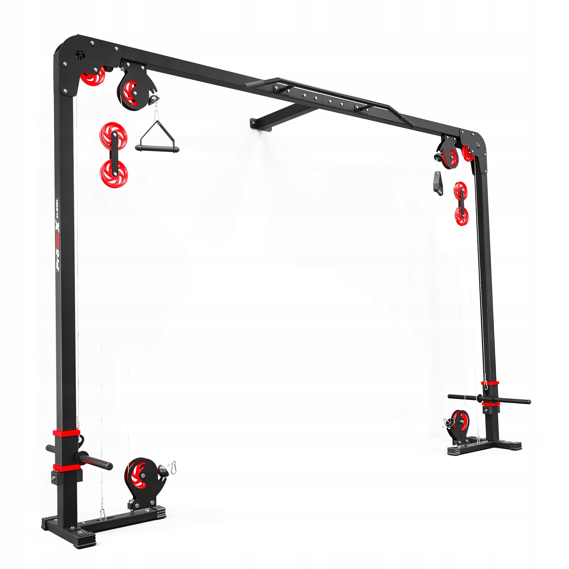 K-SPORT KSSL021 tréningová brána s 2 hornými a dolnými kladkami, 150 kg