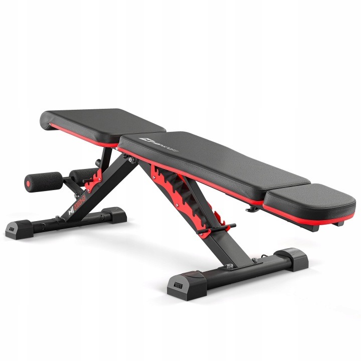 Skladacia nastaviteľná tréningová lavica Hop-Sport HS-2080HB 250 kg s expandérmi