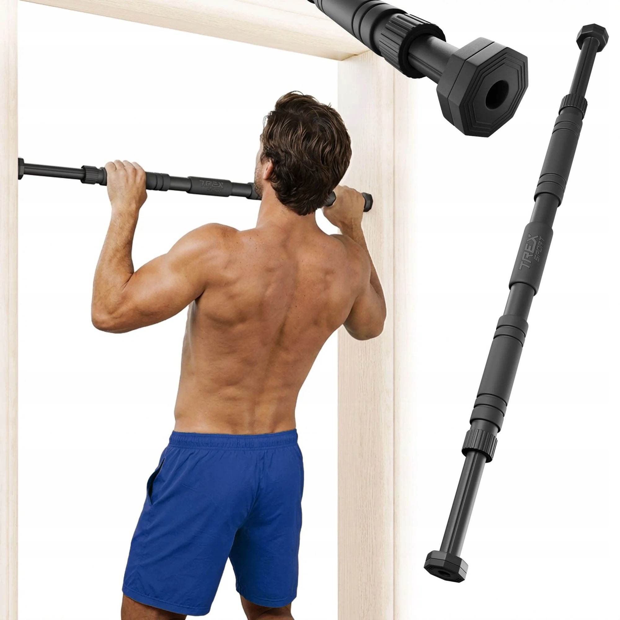 Trex Sport TX-010PB nastaviteľná rozporná hrazda 67 – 100 cm, nosnosť 200 kg
