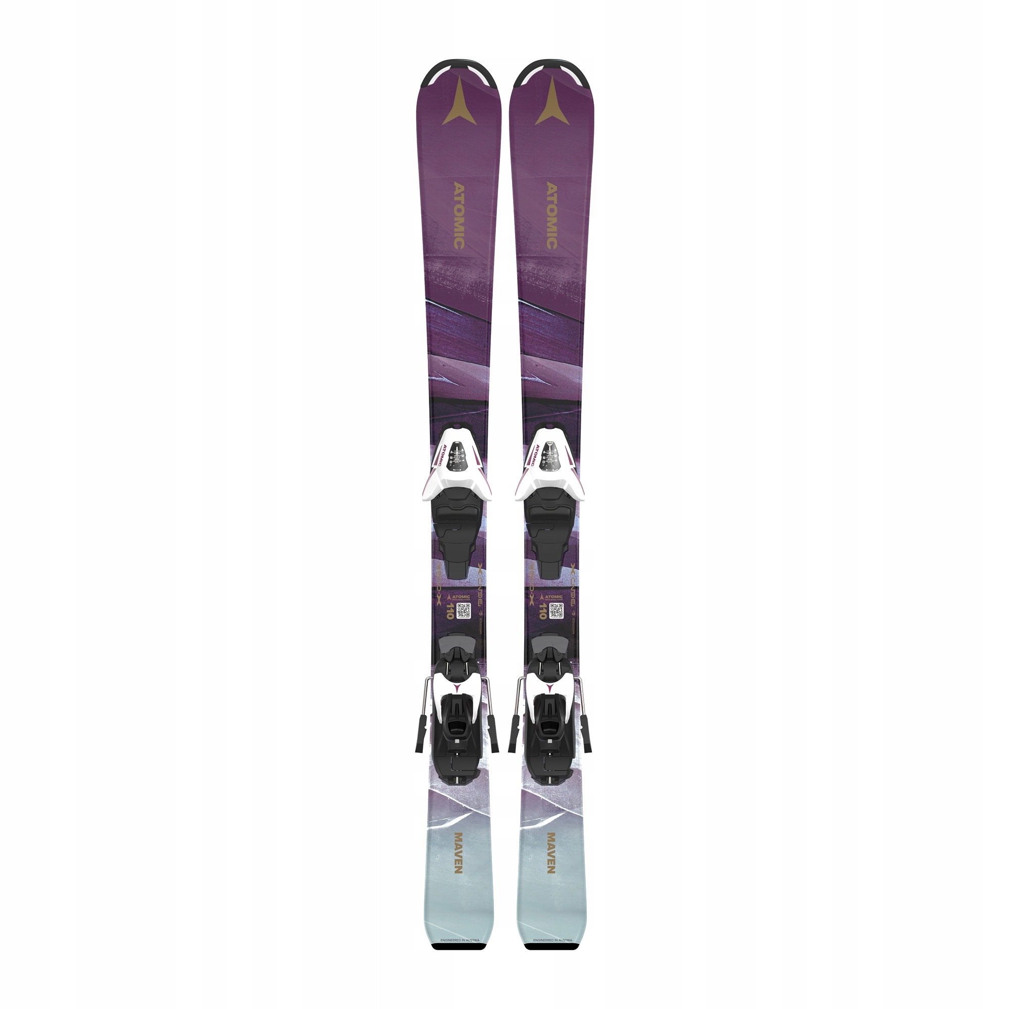 Detské zjazdové lyže Atomic Maven Girl JTS 120 cm + viazanie C5 GW