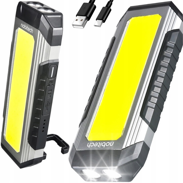 Nobitech WL01 LED dielenská lampa XPE + COB 4000 mAh USB powerbanka s magnetom