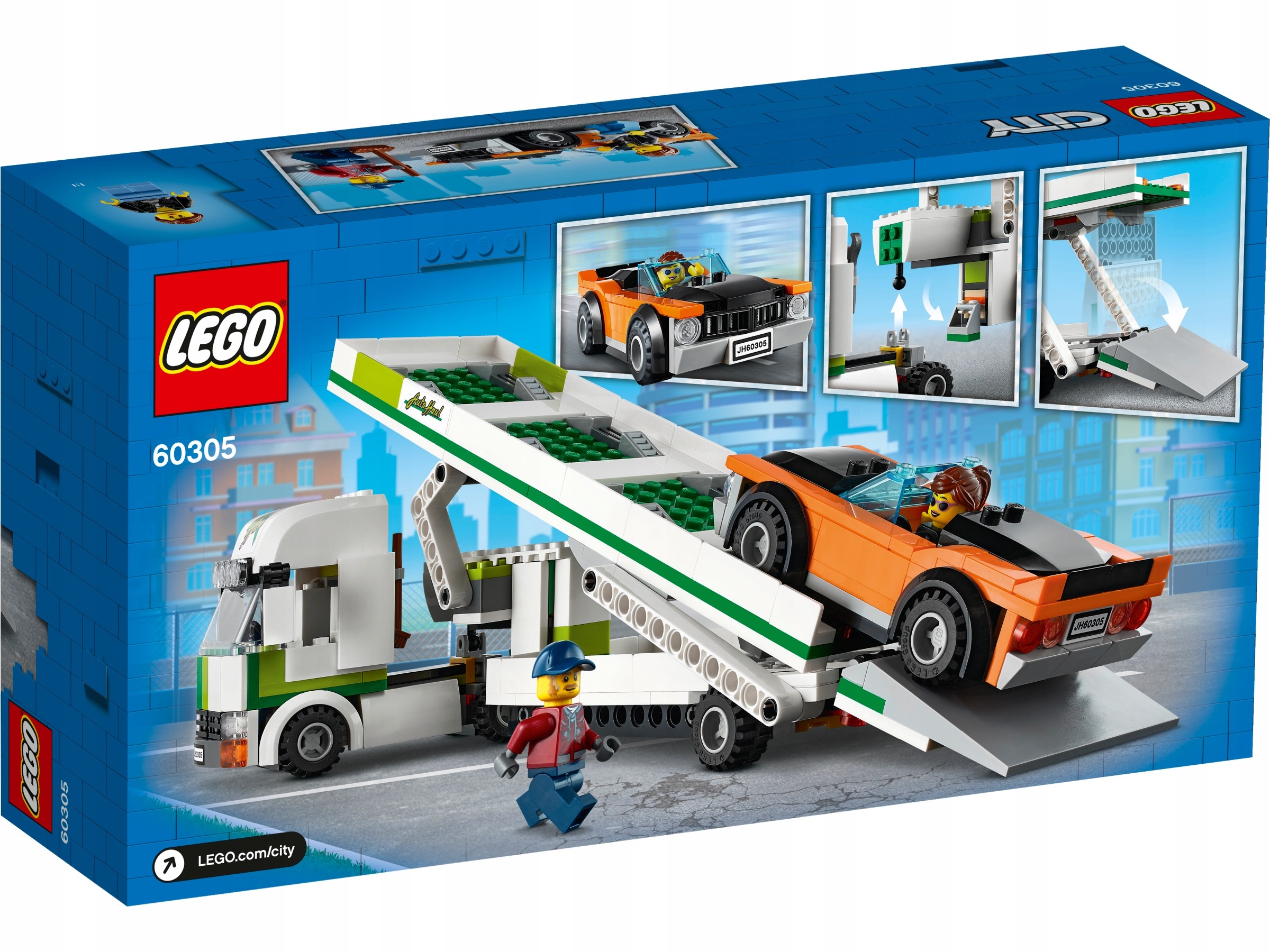 LEGO City 60305 Odťahovacie vozidlo – stavebnica s odťahovým autom a vozidlom