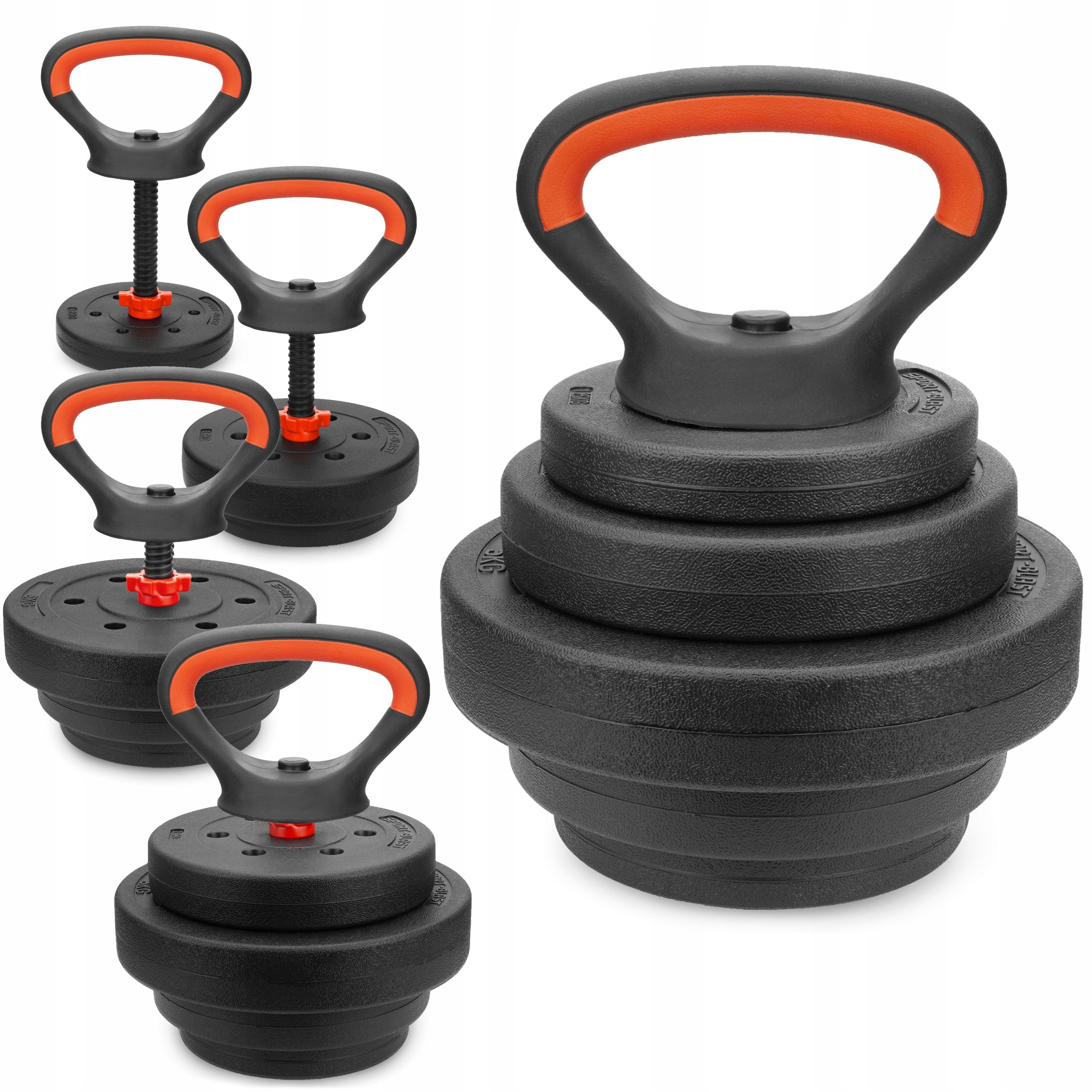 Nastaviteľný kettlebell 13 kg fitness činka s meniteľnou záťažou