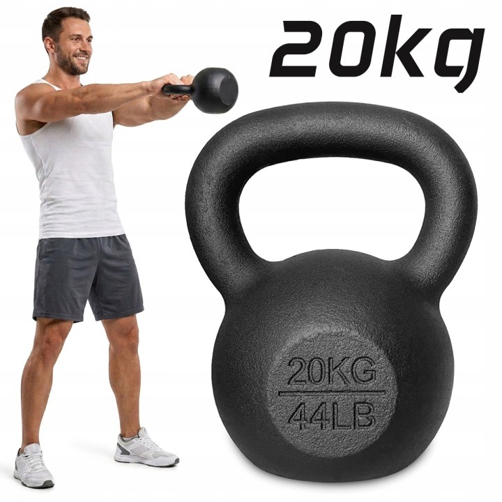 Liatinový kettlebell 20 kg na CrossFit a silový tréning