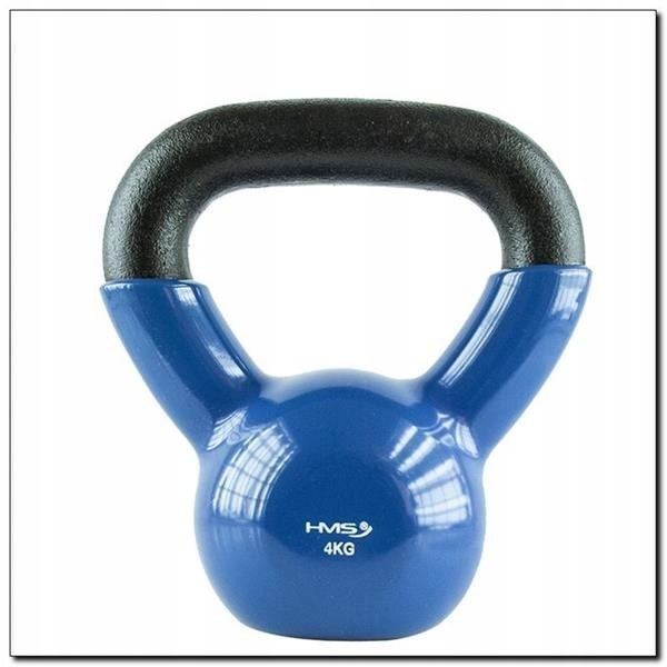 HMS KNV4 kettlebell 4 kg liatinový s vinylovým povrchom