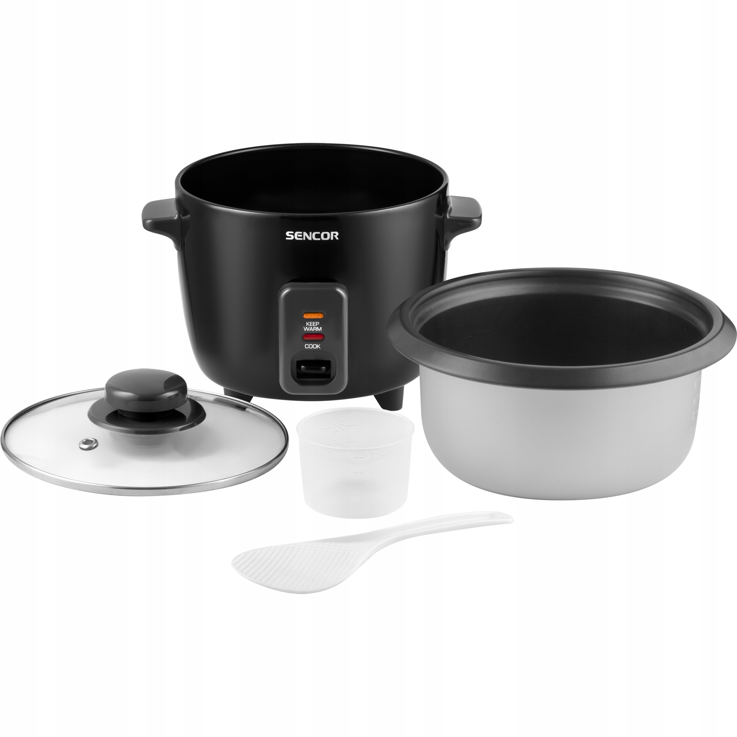 Sencor SRM 0601BK ryžovar 0,6 l – automatický varič ryže 300 W s funkciou Keep Warm