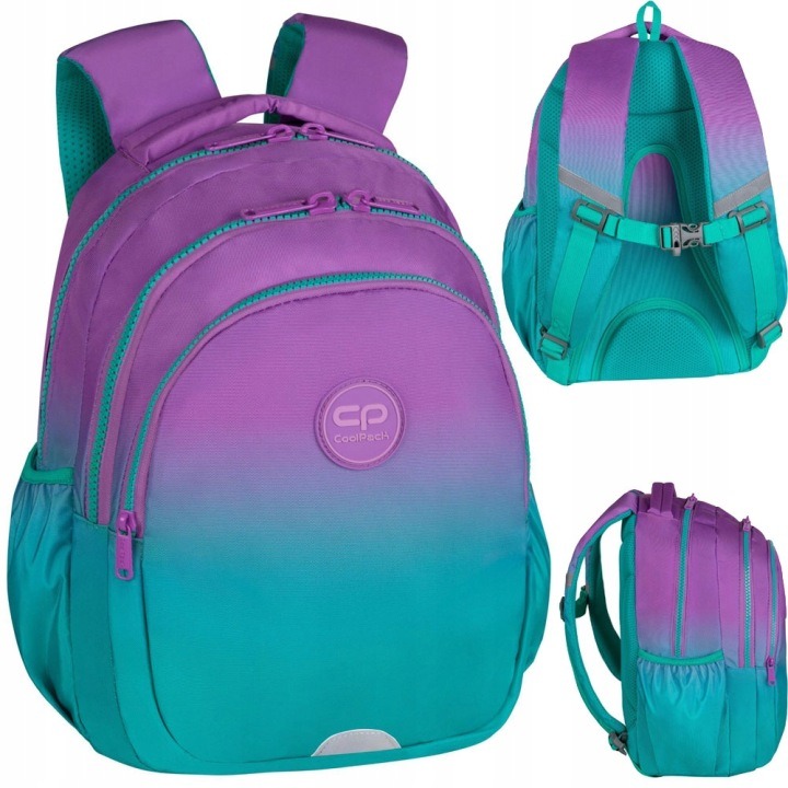 Školský batoh CoolPack Jerry Gradient Blueberry E29505 – batoh pre 1.–3. ročník s ergonomickým chrbtom