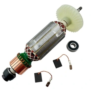 Rotor 310010990 pre uhlové brúsky Metabo – sada s ložiskami, uhlíkovými kefkami, magnetom a tlmičom ložiska