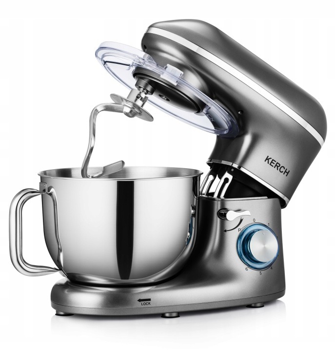 KERCH MYCHEF planetárny kuchynský robot 4000 W – mixér, šľahač a miesič cesta s misou 6,2 l