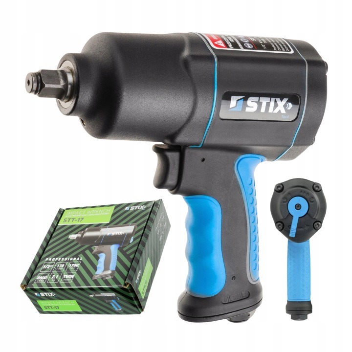 Pneumatický rázový uťahovák STIX Tool STT-17 1/2" 1700 Nm Twin Hammer