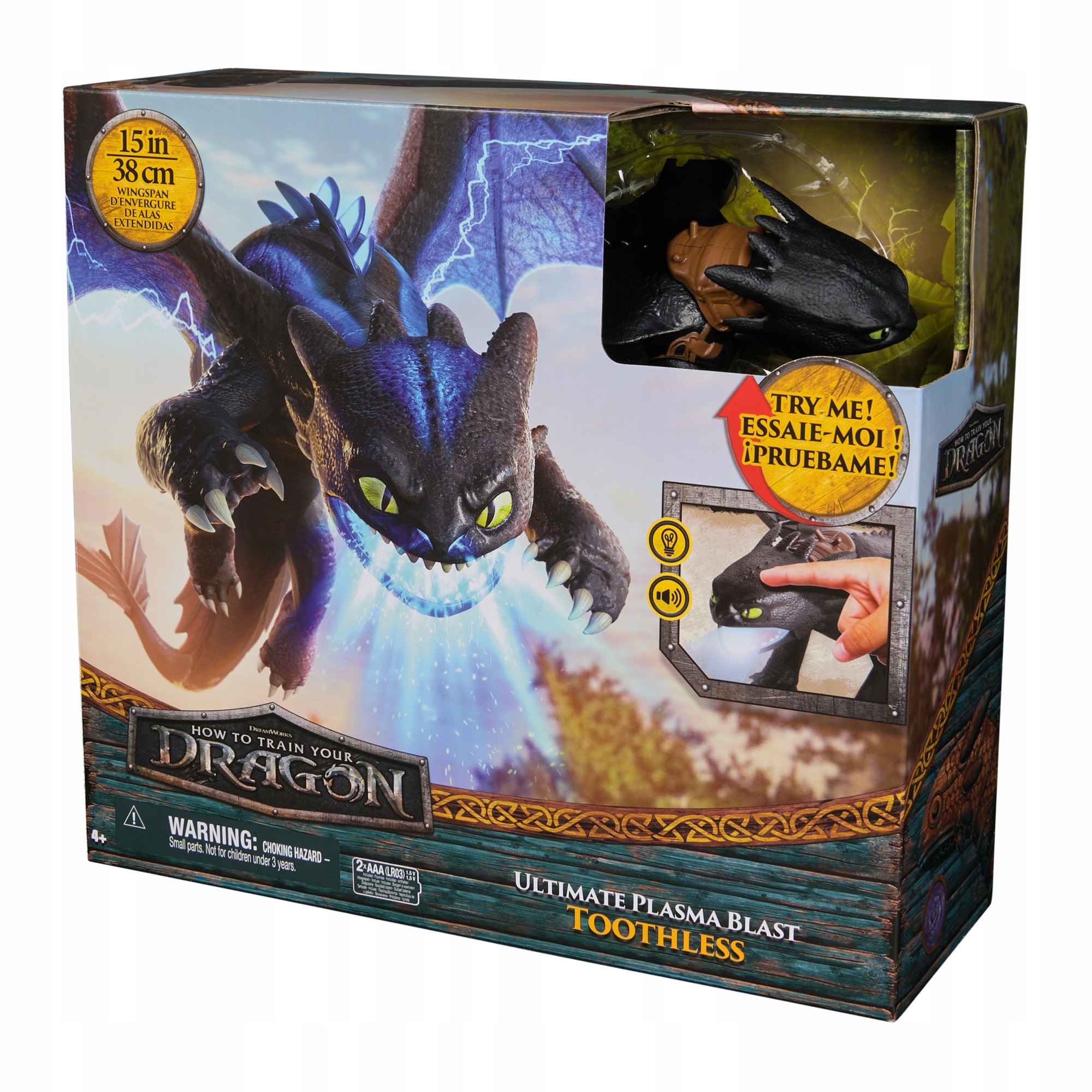 Interaktívna figúrka How to Train Your Dragon Toothless and Plasma Blast 38 cm