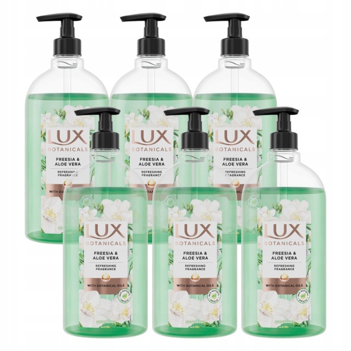 LUX Botanicals Frézia s aloe vera sprchový gél 6x720 ml – osviežujúca starostlivosť s jemnou kvetinovou vôňou