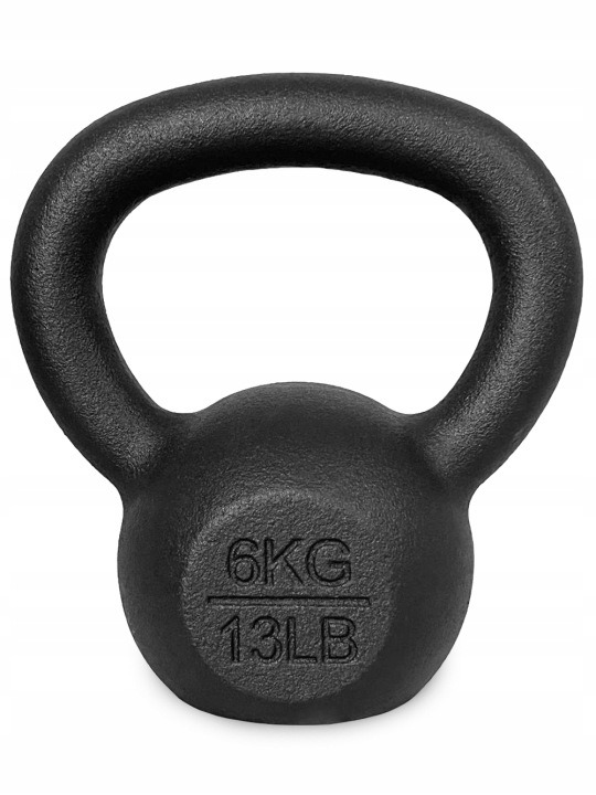Liatinový kettlebell 6 kg na CrossFit, fitness a silový tréning