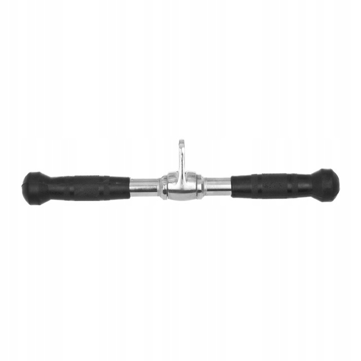 Otočný tricepsový adaptér inSPORTline A413 rovný 42 cm s pogumovanými úchopmi