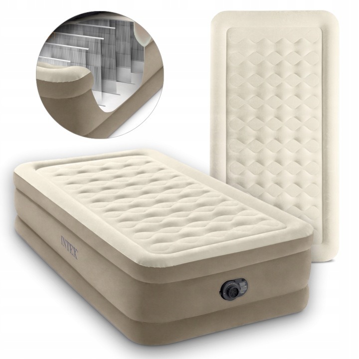 Intex Ultra Plush 64426ND nafukovací matrac 99×191×46 cm s elektrickou pumpou 230 V – jednolôžko