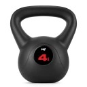 Vinylový kettlebell 4 kg so stabilnou základňou na fitness cvičenie