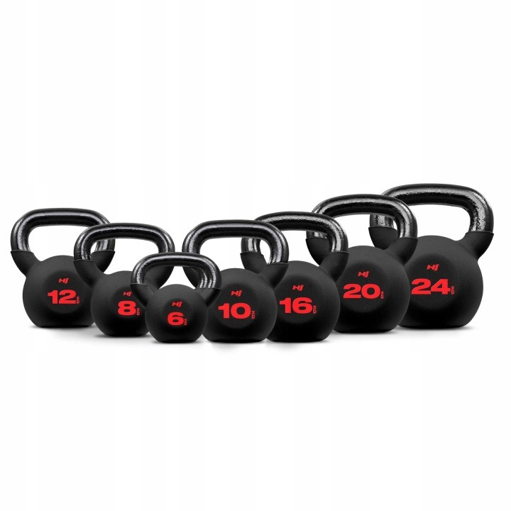 4FIZJO liatinový kettlebell 8 kg s ergonomickou rukoväťou na silový a fitness tréning
