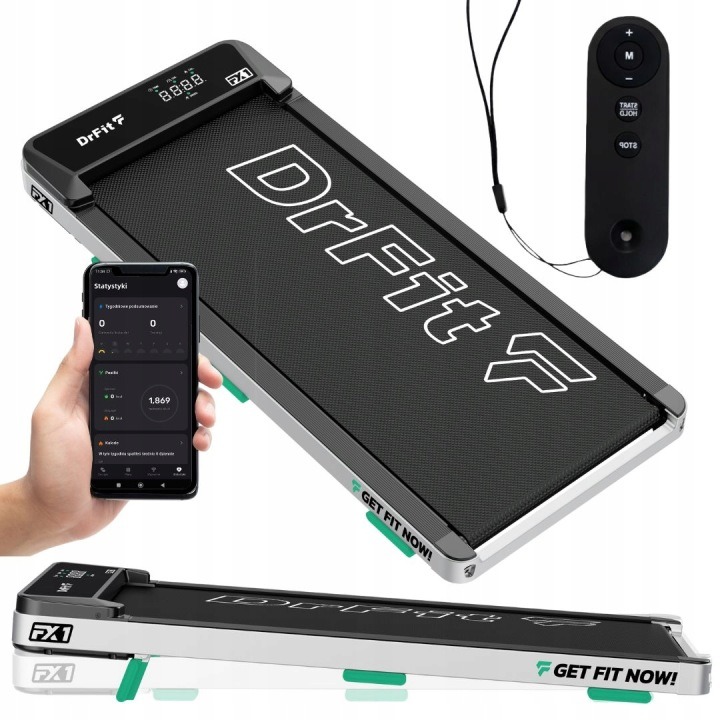 Elektrický WalkingPad DrFit FX1 1–6 km/h, 110 kg, manuálny sklon, diaľkové ovládanie