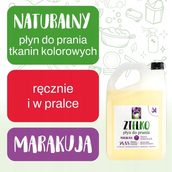 ZIELKO tekutý prací prostriedok na čierne a tmavé tkaniny 5 l – prírodné draselné mydlo, ochrana farieb