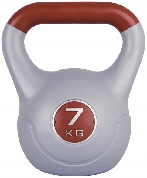 inSPORTline Vin-Bell 7 kg kettlebell s cementovou výplňou a vinylovým povrchom