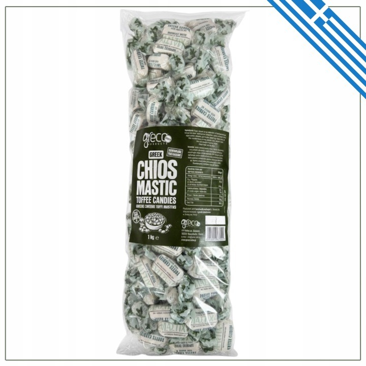 Greco grécke toffee cukríky s mastichovým olejom z Chiosu 1 kg