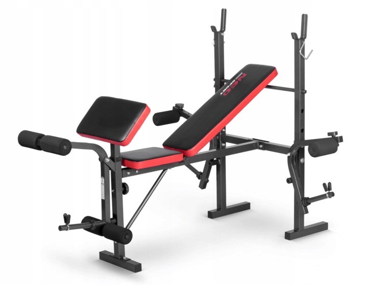 Multifunkčná tréningová lavica Neo-Sport NS-200 so stojanmi, kazateľskou opierkou a rozpažovaním, 200 kg